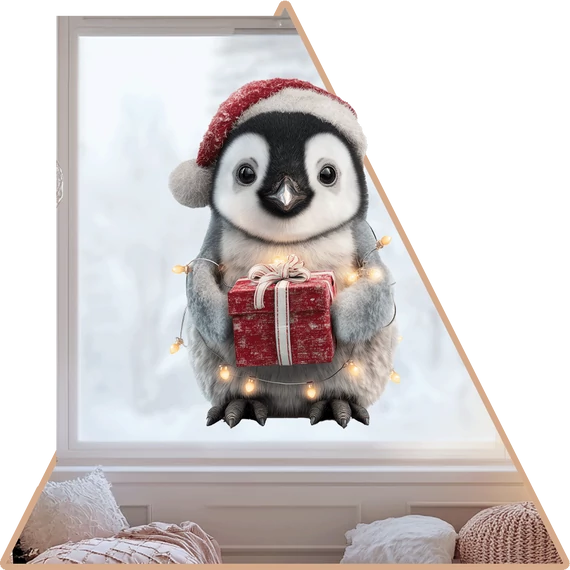 Pingu Ünnepe Ablakmatrica [L-méret]