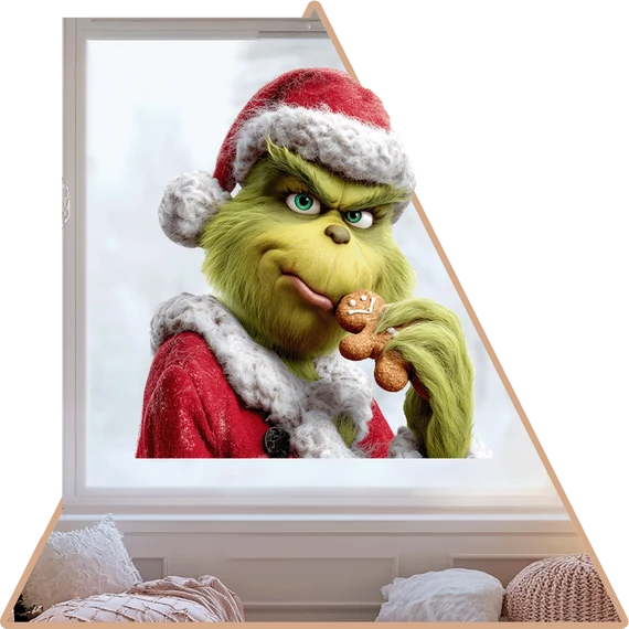 Grinch Sütije Ablakmatrica [S-méret]