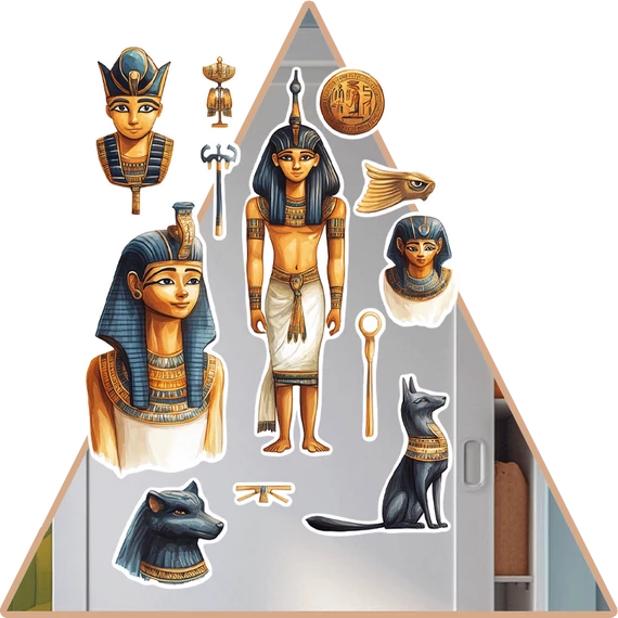 Egyiptomi Jelképek Varázsmatrica Szett [S-méret]