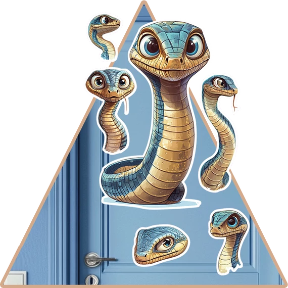 Zazi Egyiptom Kígyója Varázsmatrica Szett [S-méret]