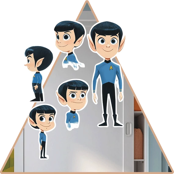 Spock Kapitány Varázsmatrica Szett [S-méret]