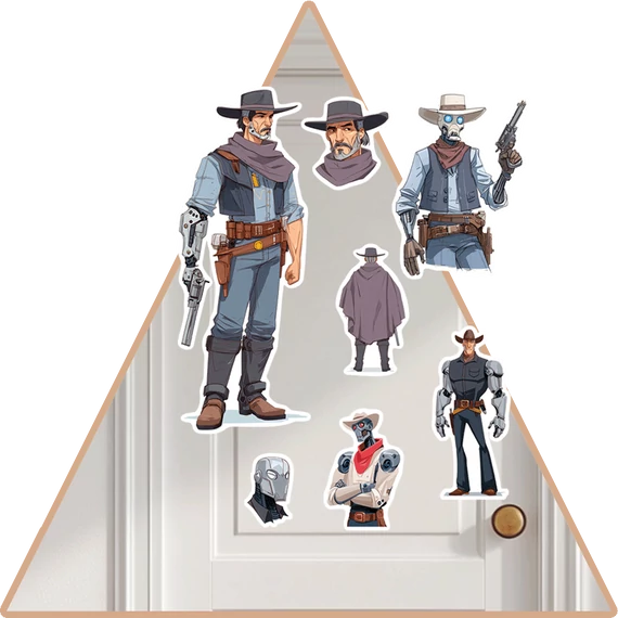 Kiber Cowboy Varázsmatrica szett [S-méret]