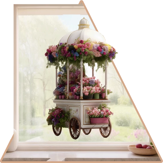 Bloom Bazaar Ablakmatrica - Minta 1 [L-méret]