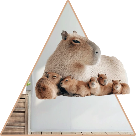 Capybara Család NanoMatrica [S-méret]