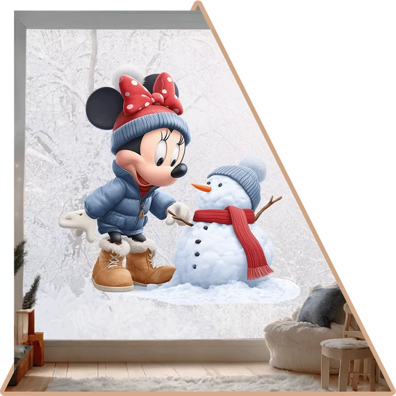Winter Minnie Ablakmatrica [S-méret]