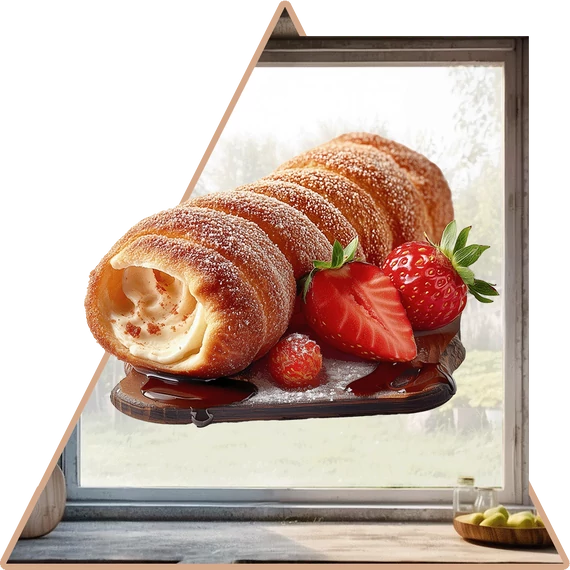 Kürtőskalács Deluxe Ablakmatrica - Minta 2 [S-méret]