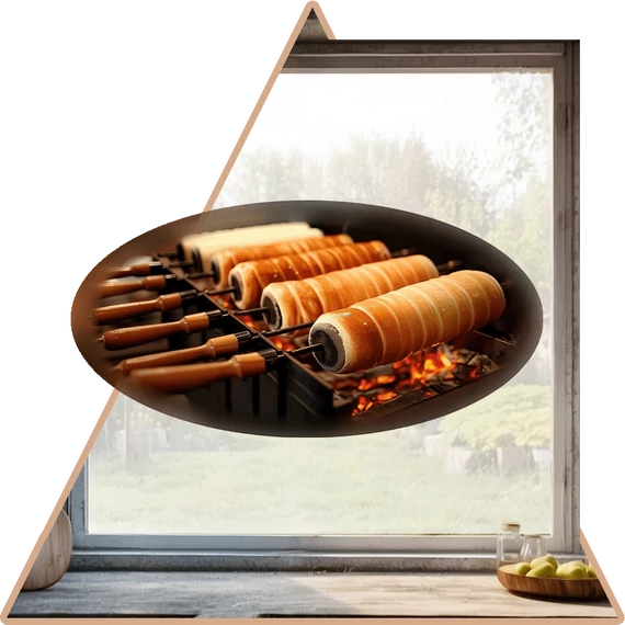 Kürtőskalács Deluxe Ablakmatrica - Minta 3 [S-méret]