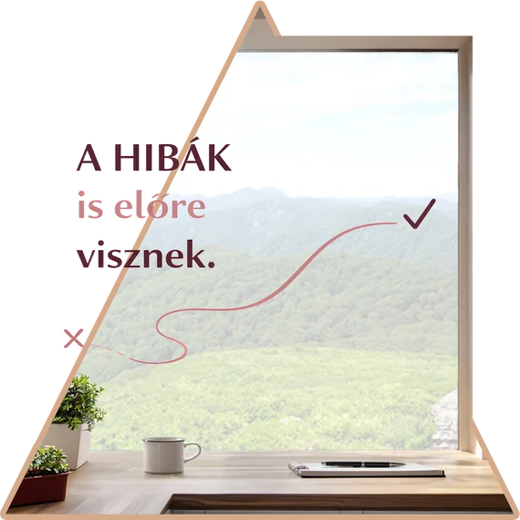 Hibák Motivációs Ablakmatrica - Nőies [S-méret]