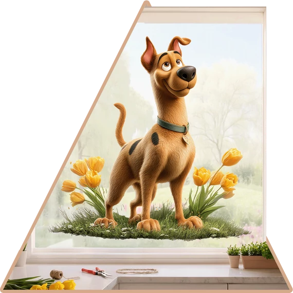 Scooby Doo Tavasza Ablakmatrica [L-méret]