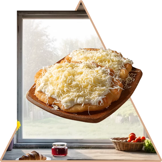 Frissen Sült Lángos Ablakmatrica - Minta 1 [S-méret]