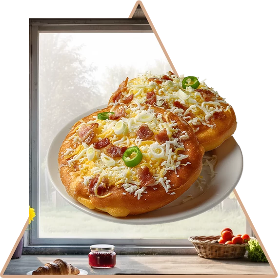 Frissen Sült Lángos Ablakmatrica - Minta 3 [S-méret]