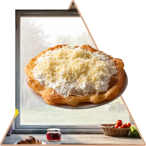 Frissen Sült Lángos Ablakmatrica - Minta 4 [S-méret]