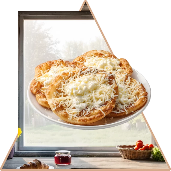 Frissen Sült Lángos Ablakmatrica - Minta 5 [S-méret]