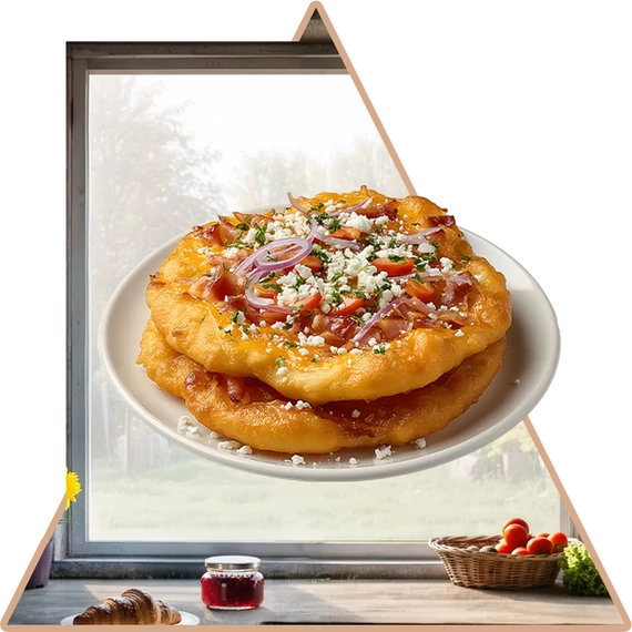 Frissen Sült Lángos Ablakmatrica - Minta 9 [S-méret]