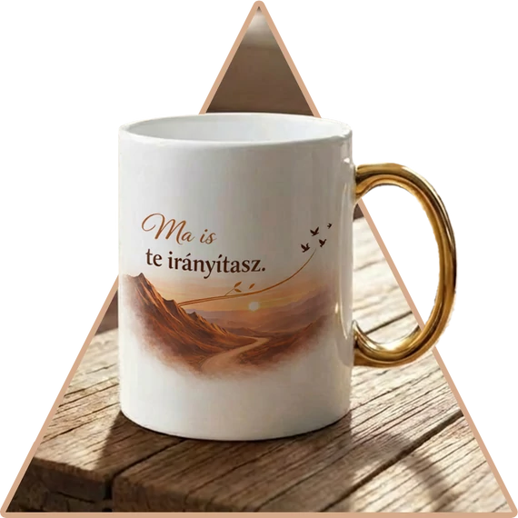 Te irányítasz Motivációs Prémium Arany Bögre
