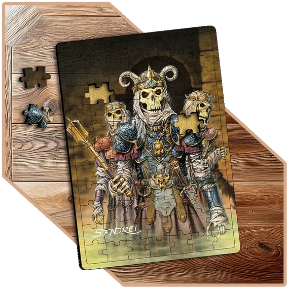 Csontvázkirályok Alkuja | SzendreiArt sorozat Stílusos Puzzle