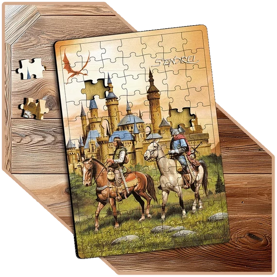 Két Lovas – Vihar Előtt | SzendreiArt sorozat Stílusos Puzzle