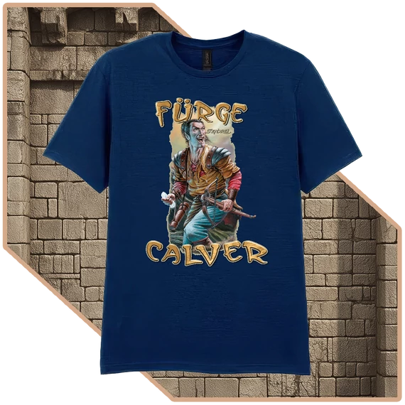 Fürge Calver – Gyémántformában | SzendreiArt sorozat Prémium Póló (férfi / tengerészkék) [XS-méret]