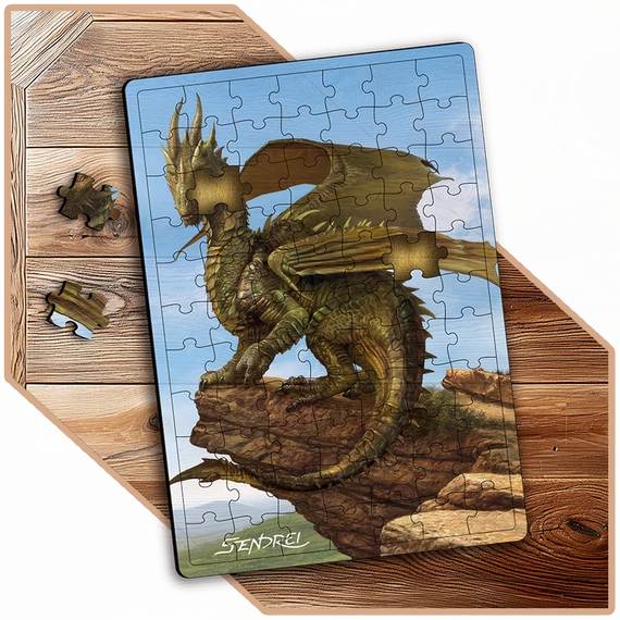 Sárkány – A Sziklák Ura | SzendreiArt sorozat Stílusos Puzzle