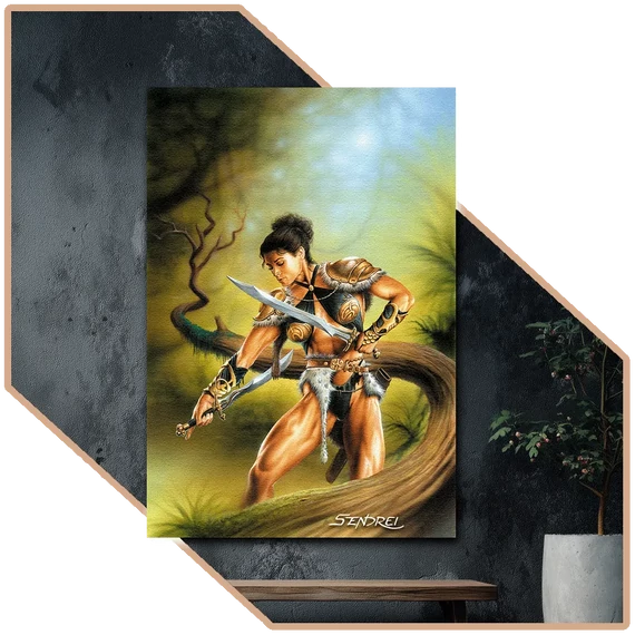 Amazon – A Vadon Fegyelme | SzendreiArt sorozat Praktikus Vászonkép [S-méret | 30x20 cm]