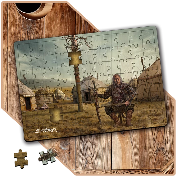 Nomád Vezér Magánya | SzendreiArt sorozat Stílusos Puzzle