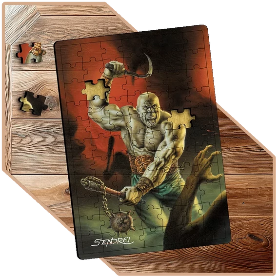 Skandar Graun – Vérkáosz & No Comment | SzendreiArt sorozat Stílusos Puzzle