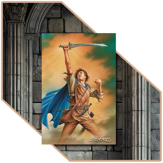 Felemelkedés – Kard és Akarat | SzendreiArt sorozat Praktikus Vászonkép [S-méret | 30x20 cm]