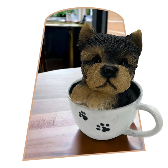 Bögrés Yorkie figura