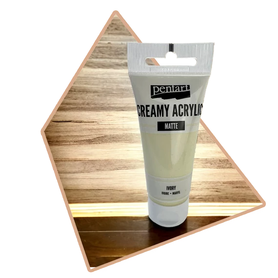 Matt Elefántcsont Krémes Akrilfesték 60ml