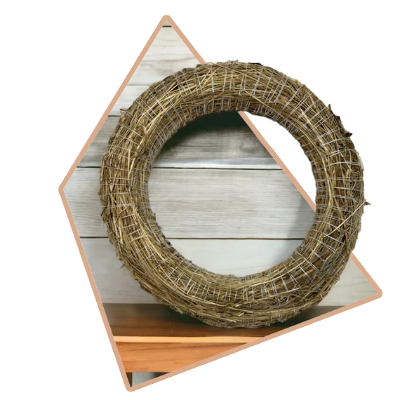 Szalmakoszorú alap 30cm