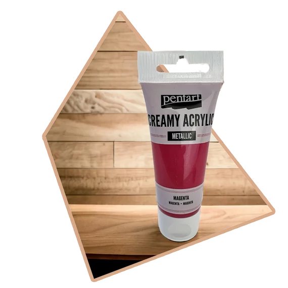 Metál Magenta Krémes Akrilfesték 60ml