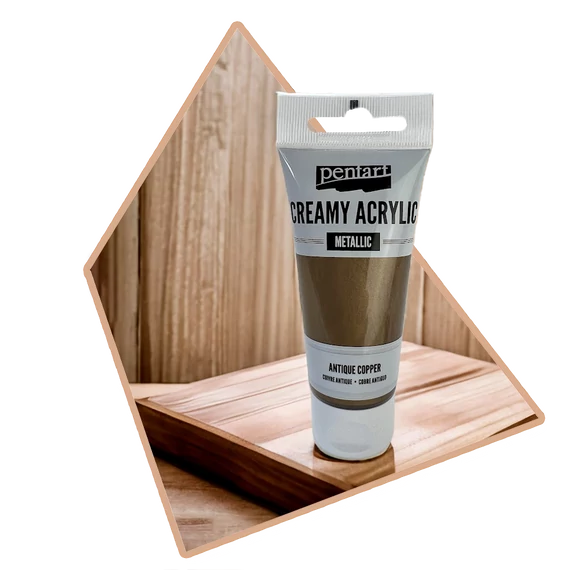 Metál Antikréz Krémes Akrilfesték 60ml