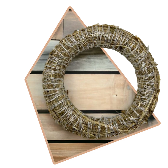 Szalmakoszorú alap 20cm