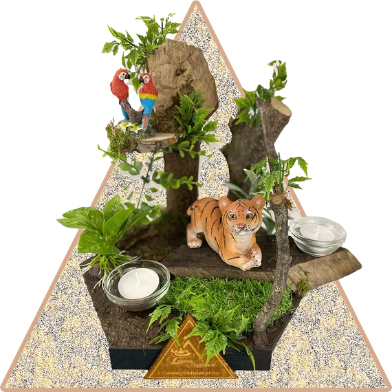 "Jungle Design" Gyertyatartó