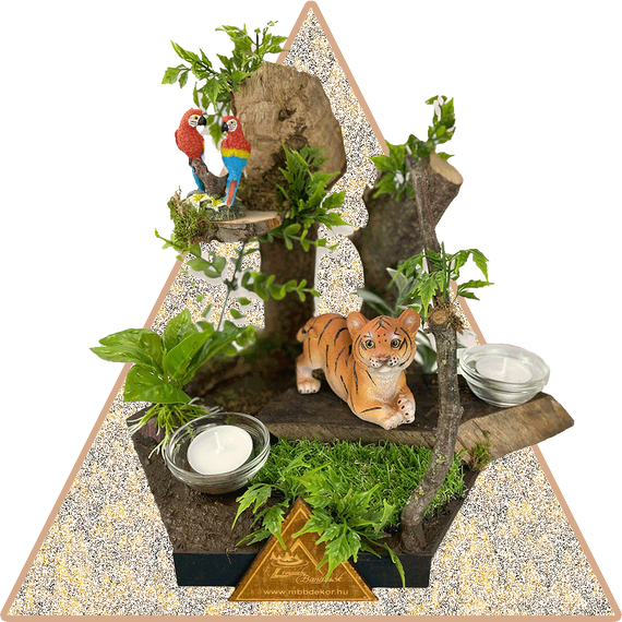 "Jungle Design" Gyertyatartó
