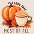 Kép 2/3 - Pumpkin Latte - Ablakmatrica [M-méret]