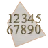 Kép 1/4 - 5db-os Kicsi Számok 3 cm