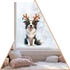 Kép 1/3 - Téli KutyaVilág Ablakmatrica - Border Collie [XL-méret]