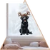 Kép 1/3 - Téli KutyaVilág Ablakmatrica - Labrador (Fekete) [S-méret]
