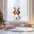 Kép 2/3 - Téli KutyaVilág Ablakmatrica - Beagle [XL-méret]