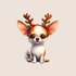 Kép 3/3 - Téli KutyaVilág Ablakmatrica - Chihuahua [S-méret]