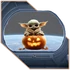 Kép 1/3 - Baby Yoda – A Fényerő Legyen Veled Ablakmatrica [M-méret]