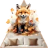 Kép 1/3 - Fall Cute Animals NanoMatrica - Róka [M-méret]