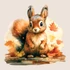 Kép 3/3 - Fall Cute Animals NanoMatrica - Mókus [S-méret]