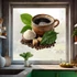Kép 2/3 - Arabica Délután Ablakmatrica [S-méret]