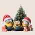 Kép 3/3 - Minions Christmas Ablakmatrica - Minta 1 [S-méret]