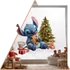 Kép 1/3 - Stitch Karácsonya Ablakmatrica - Minta 1 [S-méret]