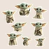 Kép 3/3 - Baby Yoda Varázsmatrica Szett [L-méret]