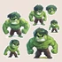 Kép 3/3 - Hulk Ereje Varázsmatrica Szett [S-méret]