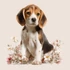 Kép 3/3 - Tavaszi Beagle Szerelem Ablakmatrica - Minta 1 [S-méret]
